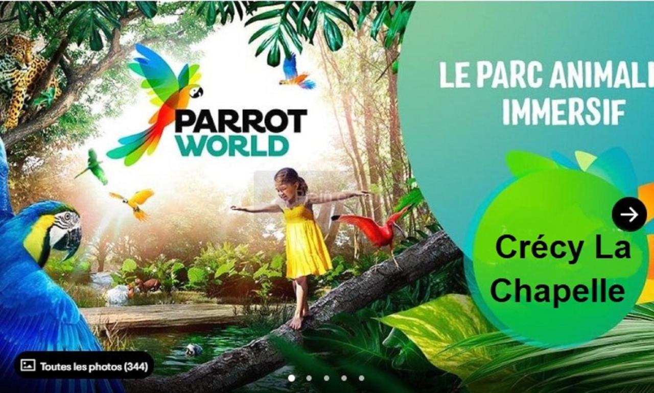 Les Nympheas, Appart Au Calme Et Grand Jardin A 15 Min De Disneyland, Crecy-la-Chapelle Zewnętrze zdjęcie